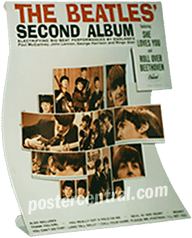 The Beatles Second Album promo display 1964